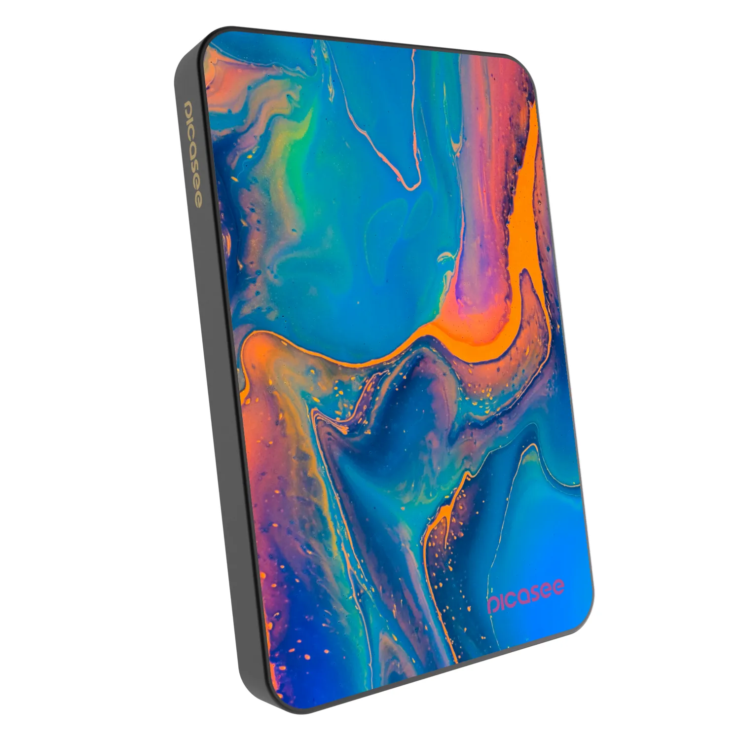 Picasee Powerbank με MagSafe 5 000 mAh Γκρί - Rainbow