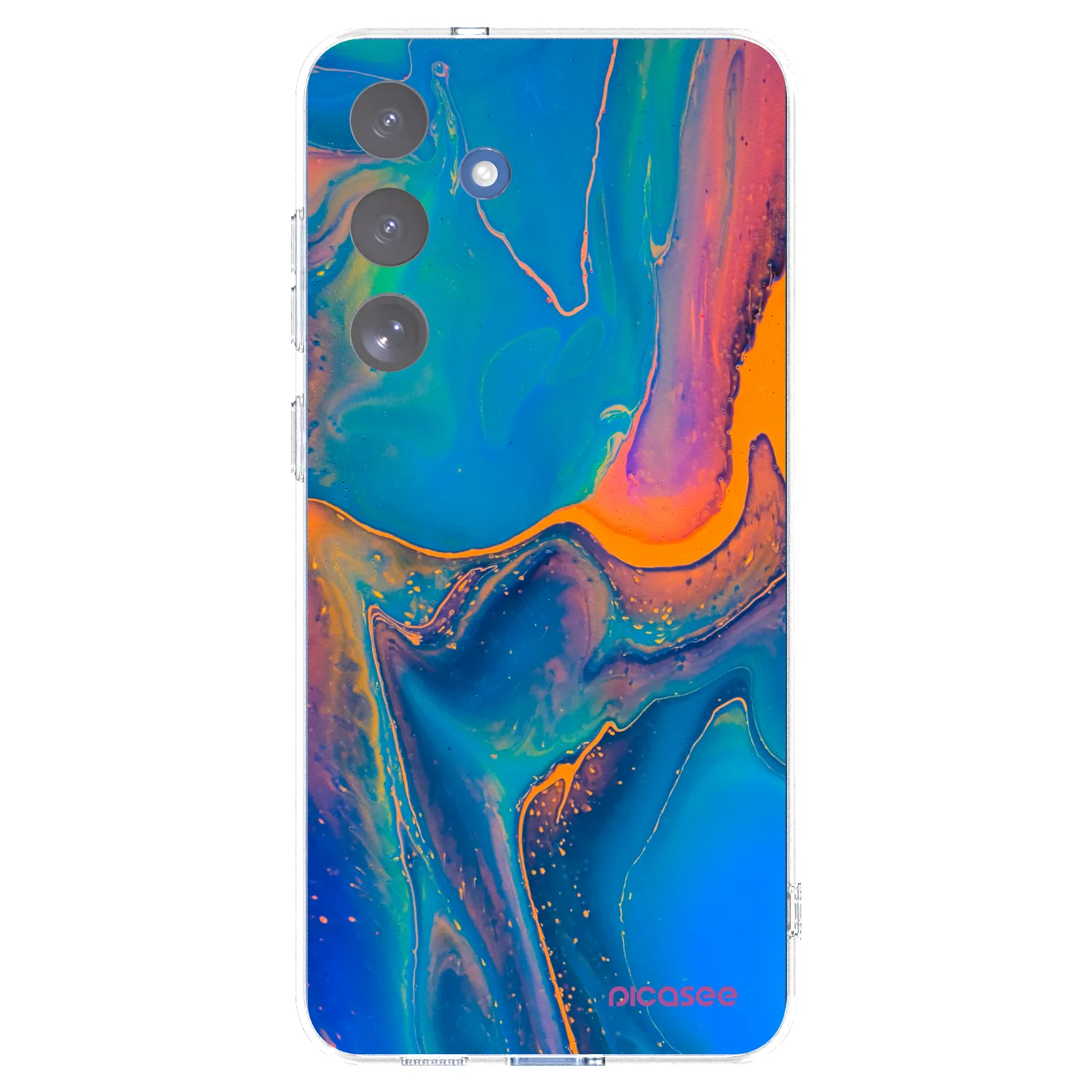 Picasee διαφανής θήκη σιλικόνης Samsung Galaxy S25 FE 5G - Rainbow