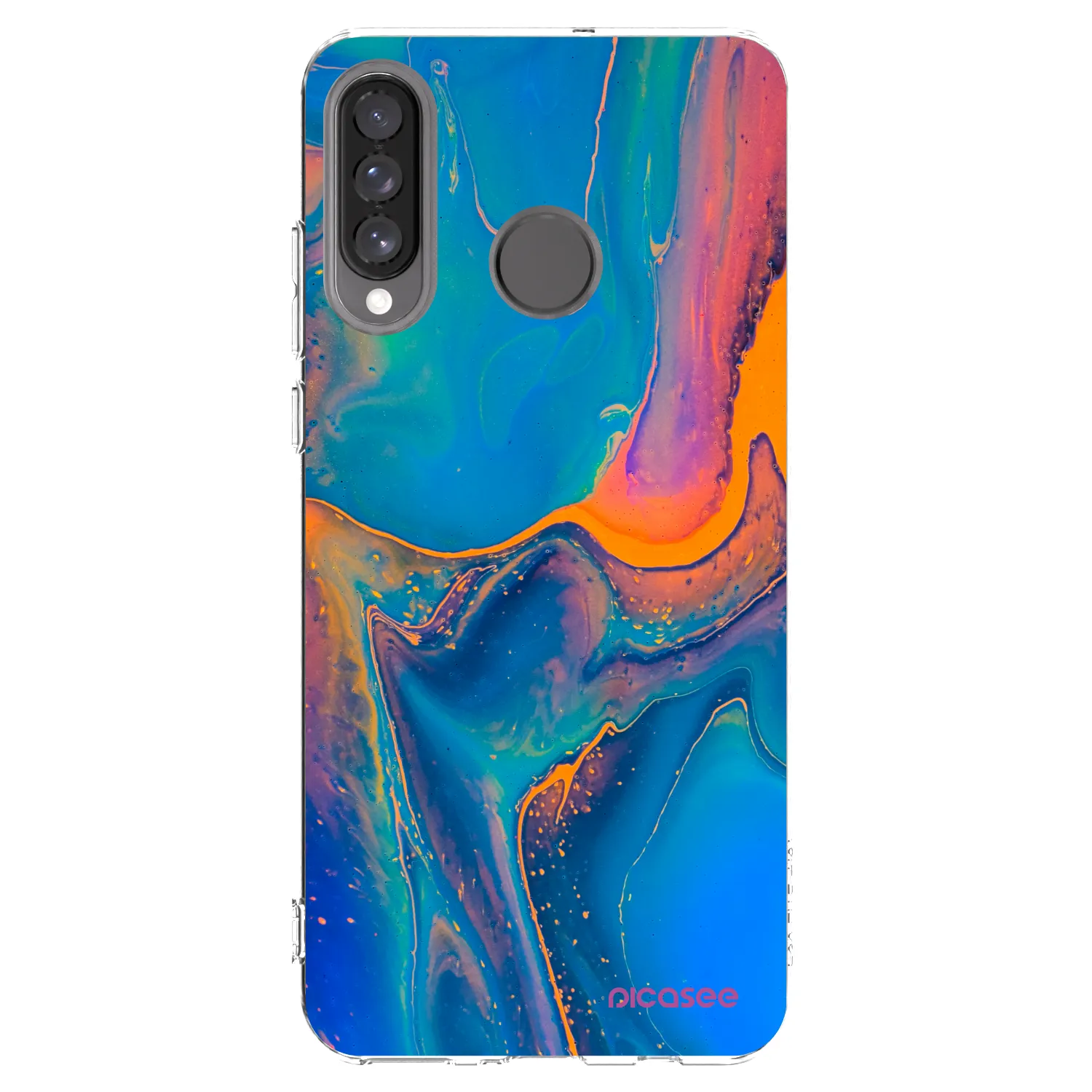 Picasee διαφανής θήκη σιλικόνης Huawei P30 Lite - Rainbow