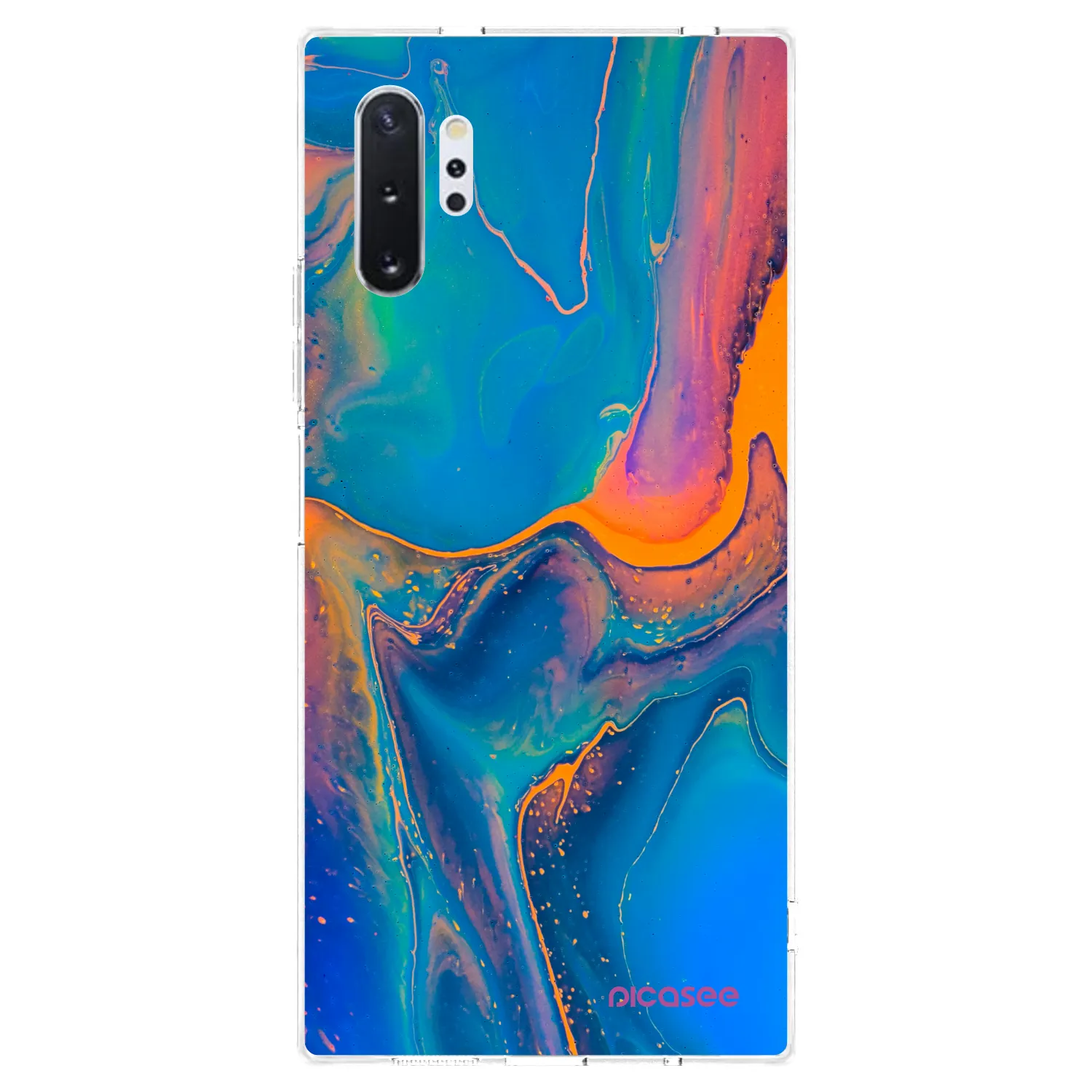 Picasee διαφανής θήκη σιλικόνης Samsung Galaxy Note 10+ N975F - Rainbow