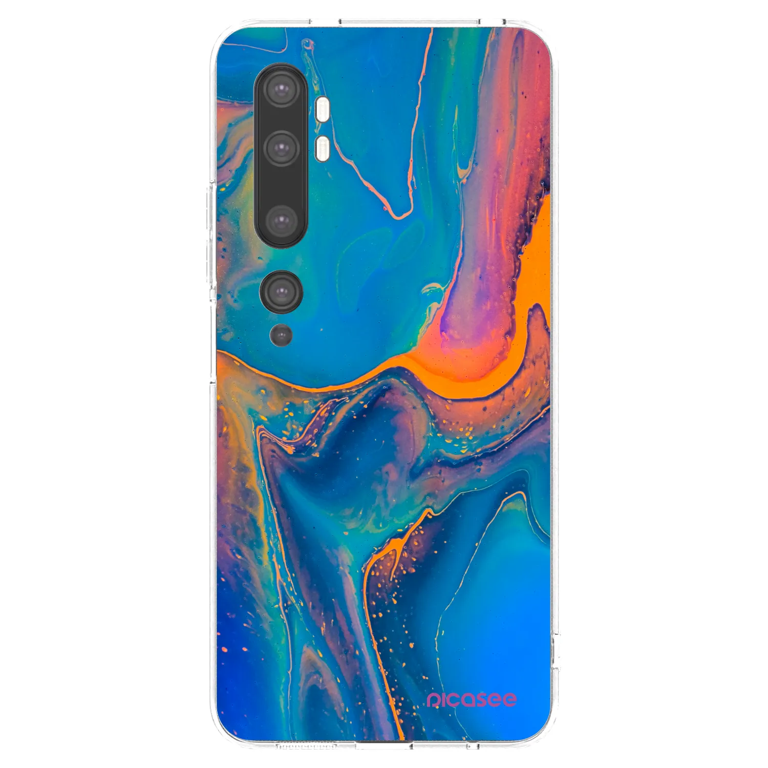 Picasee διαφανής θήκη σιλικόνης Xiaomi Mi Note 10 (Pro) - Rainbow
