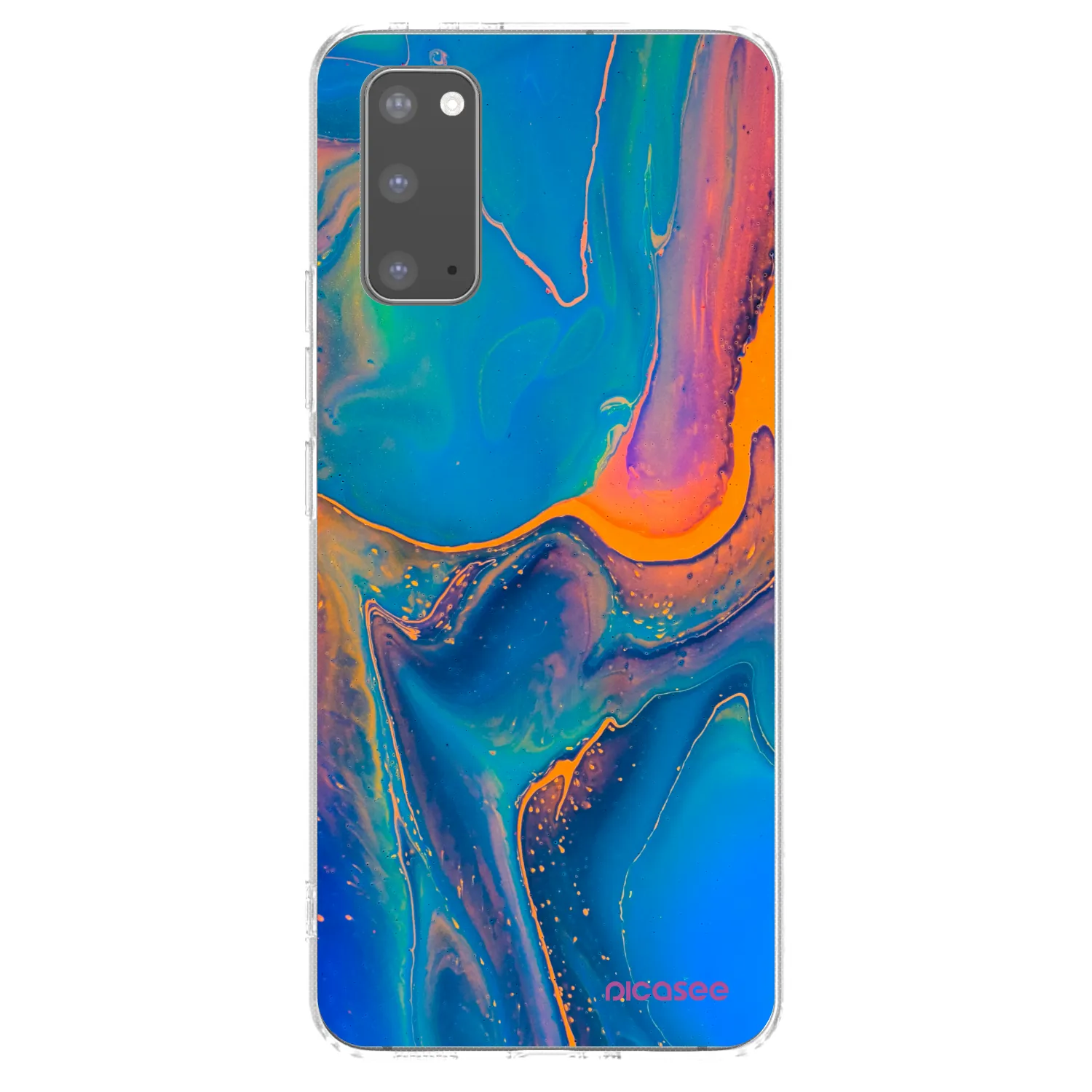 Picasee διαφανής θήκη σιλικόνης Samsung Galaxy S20 G980F - Rainbow