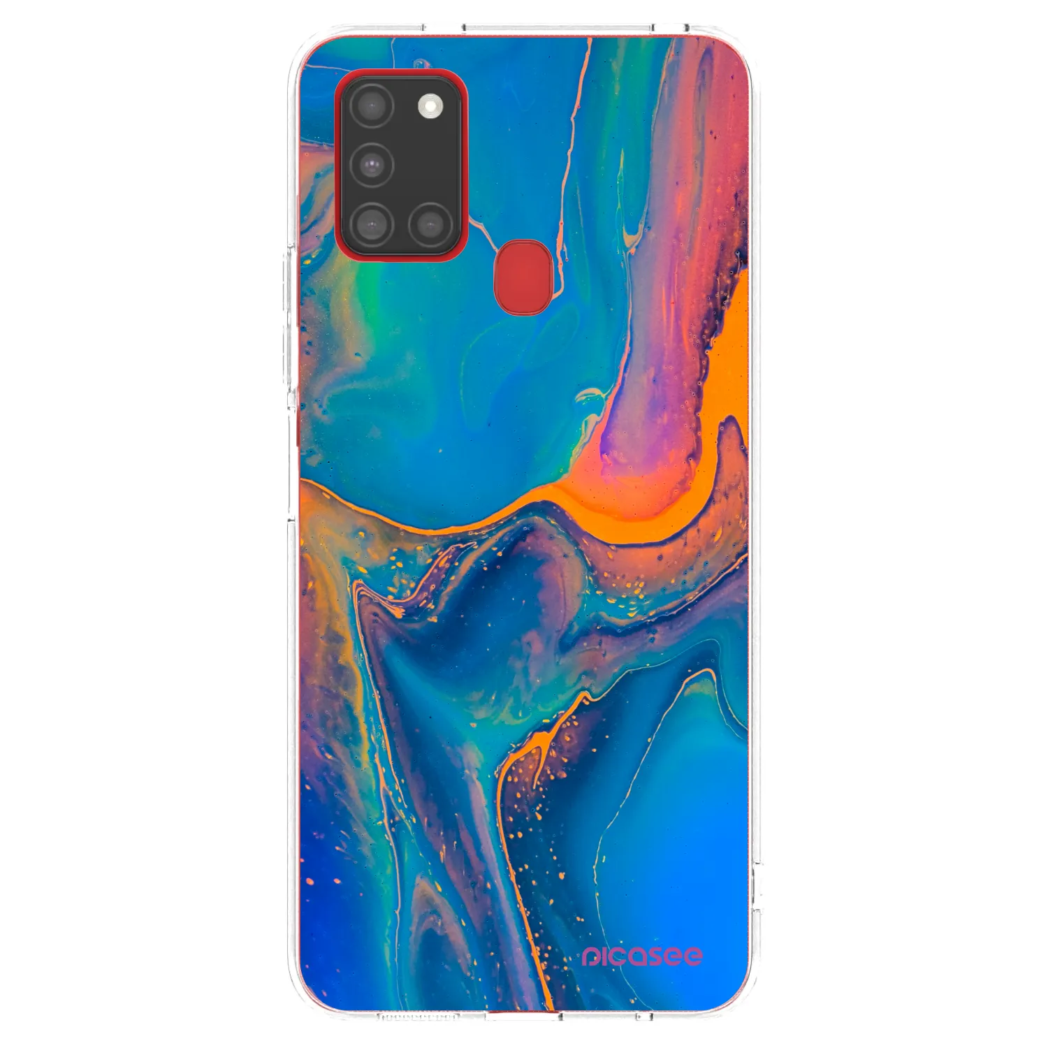 Picasee διαφανής θήκη σιλικόνης Samsung Galaxy A21s - Rainbow