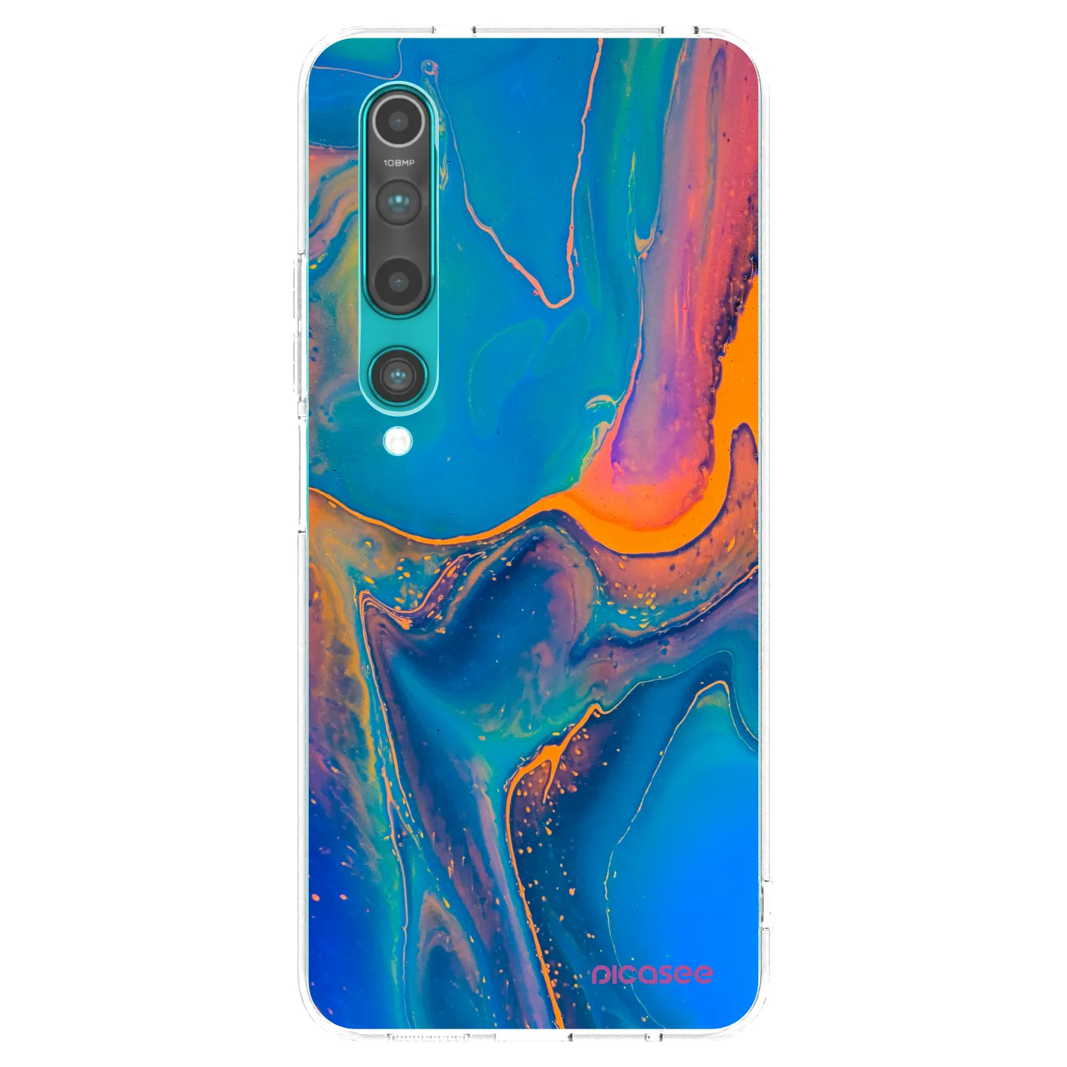 Picasee διαφανής θήκη σιλικόνης Xiaomi Mi 10 - Rainbow