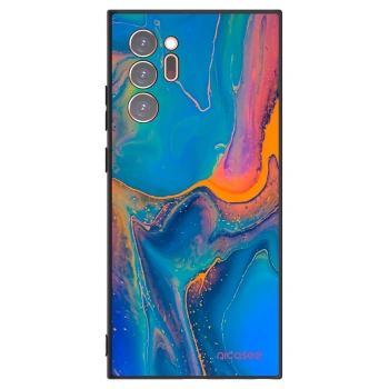 Picasee Μαύρη θήκη σιλικόνης για Samsung Galaxy Note 20 Ultra - Rainbow