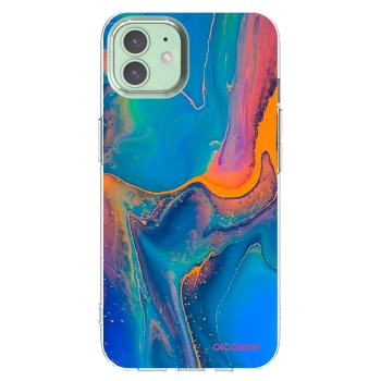 Picasee διαφανής θήκη σιλικόνης Apple iPhone 12 Pro - Rainbow