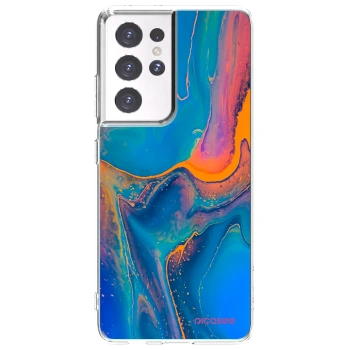 Picasee διαφανής θήκη σιλικόνης Samsung Galaxy S21 Ultra 5G G998B - Rainbow