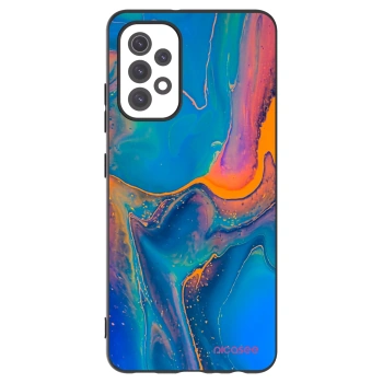 Picasee Μαύρη θήκη σιλικόνης για Samsung Galaxy A32 5G A326B - Rainbow