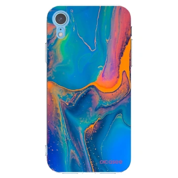 Picasee διαφανής θήκη σιλικόνης Apple iPhone XR - Rainbow