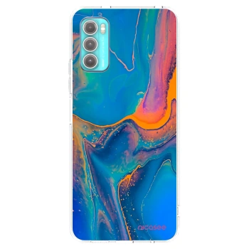 Picasee διαφανής θήκη σιλικόνης Motorola Moto G60 - Rainbow
