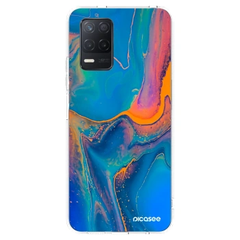 Picasee διαφανής θήκη σιλικόνης Realme 8 5G - Rainbow