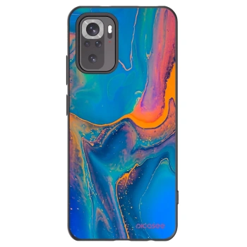 Picasee Μαύρη θήκη σιλικόνης για Xiaomi Redmi Note 11S 4G - Rainbow