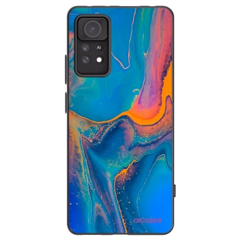 Picasee Μαύρη θήκη σιλικόνης για Xiaomi Redmi Note 11 Pro - Rainbow
