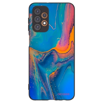 Picasee Μαύρη θήκη σιλικόνης για Samsung Galaxy A23 A236B 5G - Rainbow