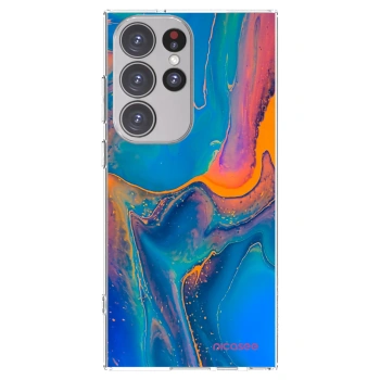 Picasee διαφανής θήκη σιλικόνης Samsung Galaxy S23 Ultra 5G - Rainbow