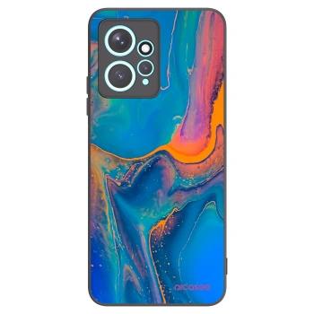 Picasee Μαύρη θήκη σιλικόνης για Xiaomi Redmi Note 12 4G - Rainbow