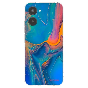Picasee διαφανής θήκη σιλικόνης Realme 10 4G - Rainbow