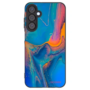 Picasee Μαύρη θήκη σιλικόνης για Samsung Galaxy A25 A256B 5G - Rainbow