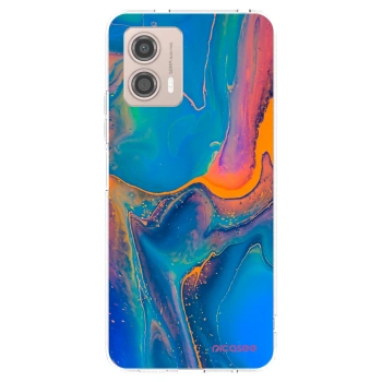 Picasee διαφανής θήκη σιλικόνης Motorola Moto G53 5G - Rainbow