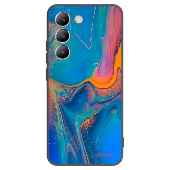 Picasee Μαύρη θήκη σιλικόνης για Vivo V40 SE 5G - Rainbow