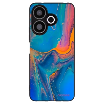 Picasee Μαύρη θήκη σιλικόνης για Xiaomi Redmi 13 4G - Rainbow