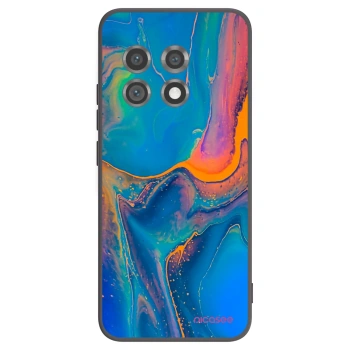 Picasee Μαύρη θήκη σιλικόνης για OnePlus 11 5G - Rainbow