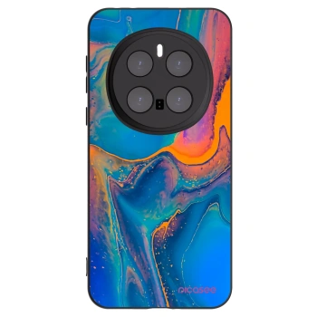 Picasee Μαύρη θήκη σιλικόνης για Honor Magic7 Pro 5G - Rainbow