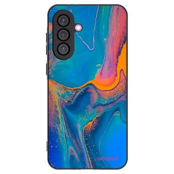 Picasee Μαύρη θήκη σιλικόνης για Samsung Galaxy A36 5G - Rainbow