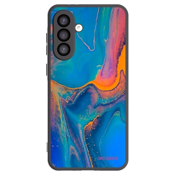 Picasee Μαύρη θήκη σιλικόνης για Samsung Galaxy A26 5G A266B - Rainbow