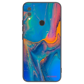 Picasee Μαύρη θήκη σιλικόνης για Xiaomi Redmi Note 7 - Rainbow
