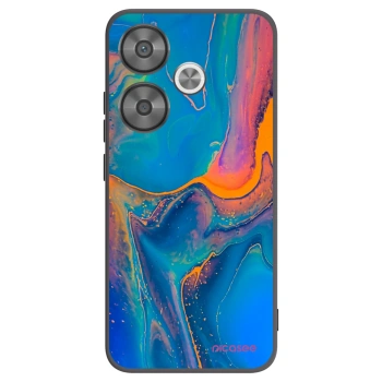 Picasee Μαύρη θήκη σιλικόνης για Xiaomi Poco F6 - Rainbow