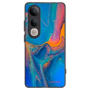 Picasee Μαύρη θήκη σιλικόνης για Vivo V50 Lite 5G - Rainbow