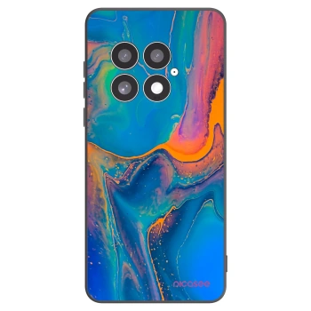 Picasee Μαύρη θήκη σιλικόνης για OnePlus 13 5G - Rainbow