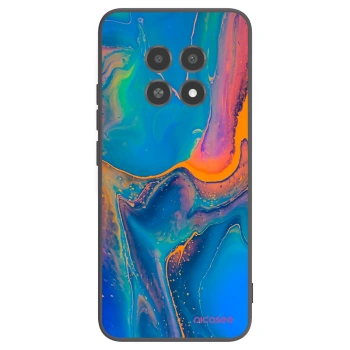 Picasee Μαύρη θήκη σιλικόνης για Realme 12X - Rainbow