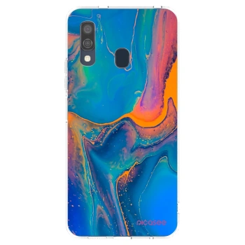 Picasee διαφανής θήκη σιλικόνης Samsung Galaxy A40 A405F - Rainbow