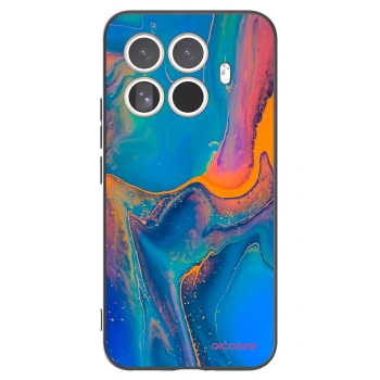 Picasee Μαύρη θήκη σιλικόνης για Xiaomi 15T Pro - Rainbow
