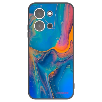 Picasee Μαύρη θήκη σιλικόνης για Xiaomi Redmi 15C 5G - Rainbow