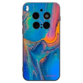 Picasee Μαύρη θήκη σιλικόνης για Vivo X300 Pro - Rainbow
