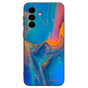 Picasee Μαύρη θήκη σιλικόνης για Samsung Galaxy A37 - Rainbow