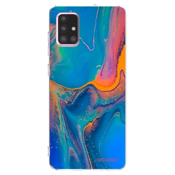 Picasee διαφανής θήκη σιλικόνης Samsung Galaxy A71 A715F - Rainbow