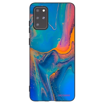 Picasee Μαύρη θήκη σιλικόνης για Samsung Galaxy S20+ G985F - Rainbow