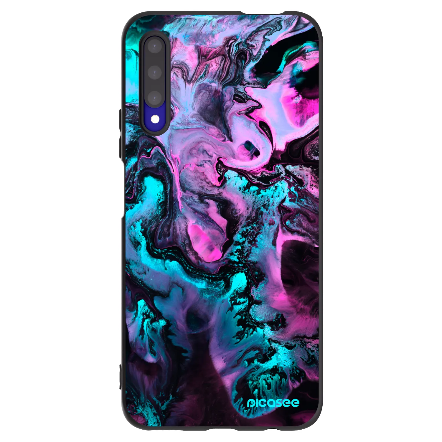 Picasee Μαύρη θήκη σιλικόνης για Honor 9X Pro - Lean