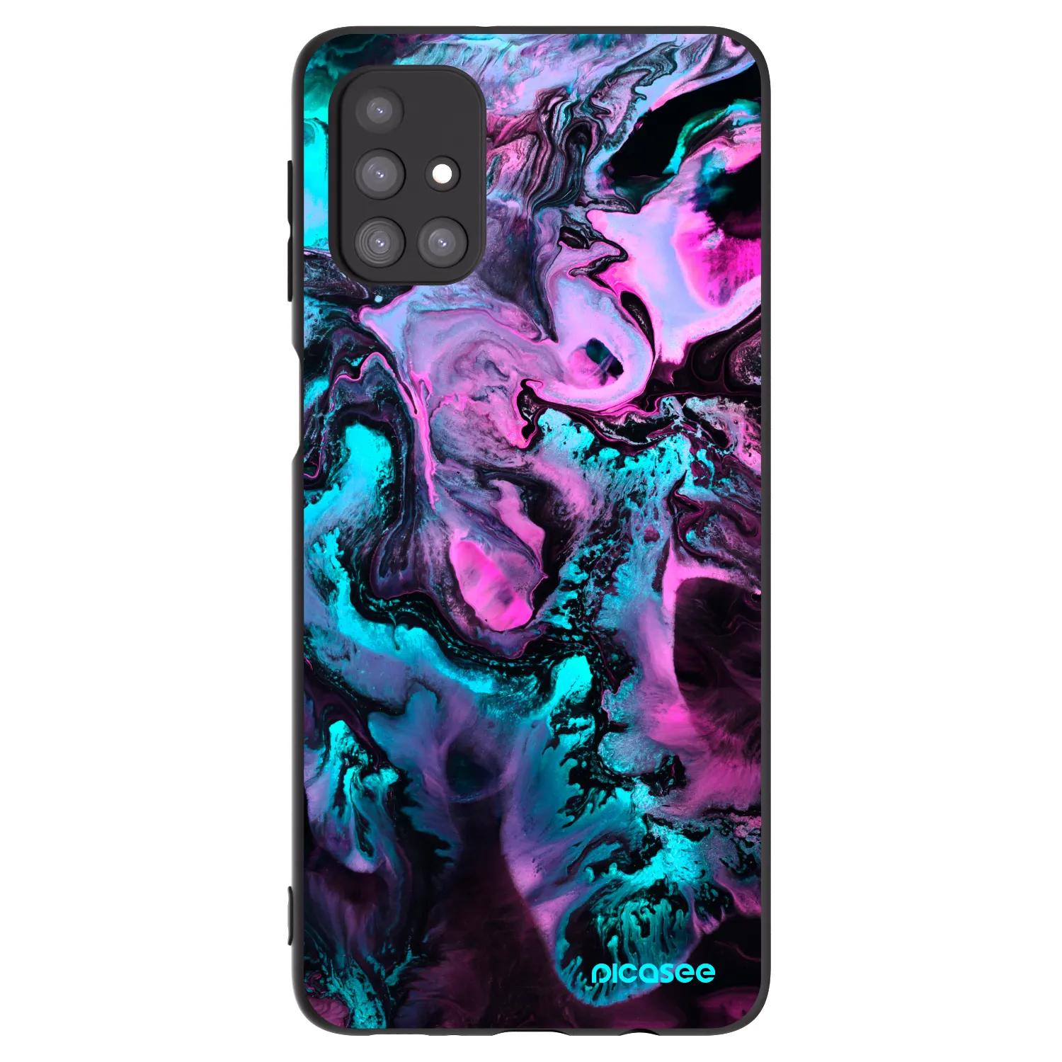 Picasee Μαύρη θήκη σιλικόνης για Samsung Galaxy M31s - Lean