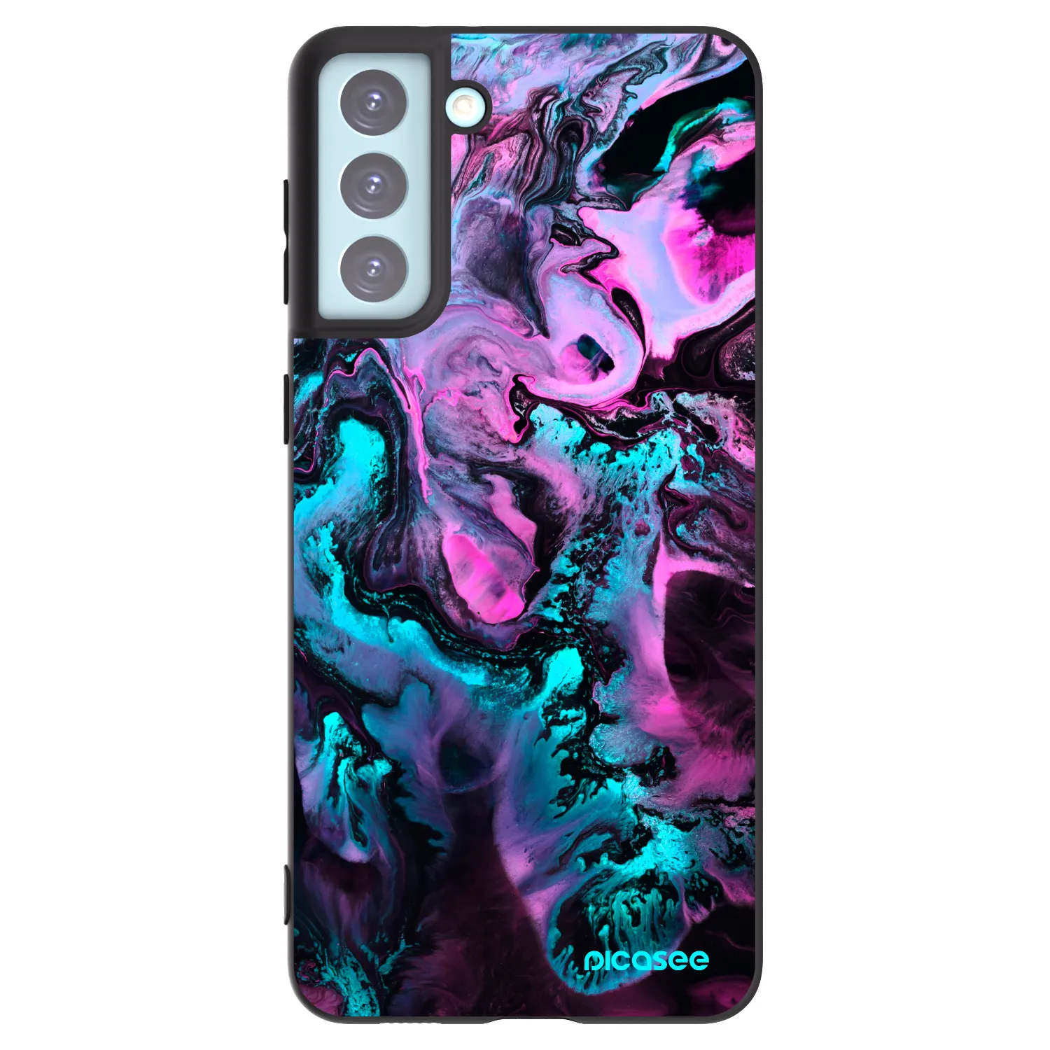 Picasee Μαύρη θήκη σιλικόνης για Samsung Galaxy S21+ 5G G996F - Lean