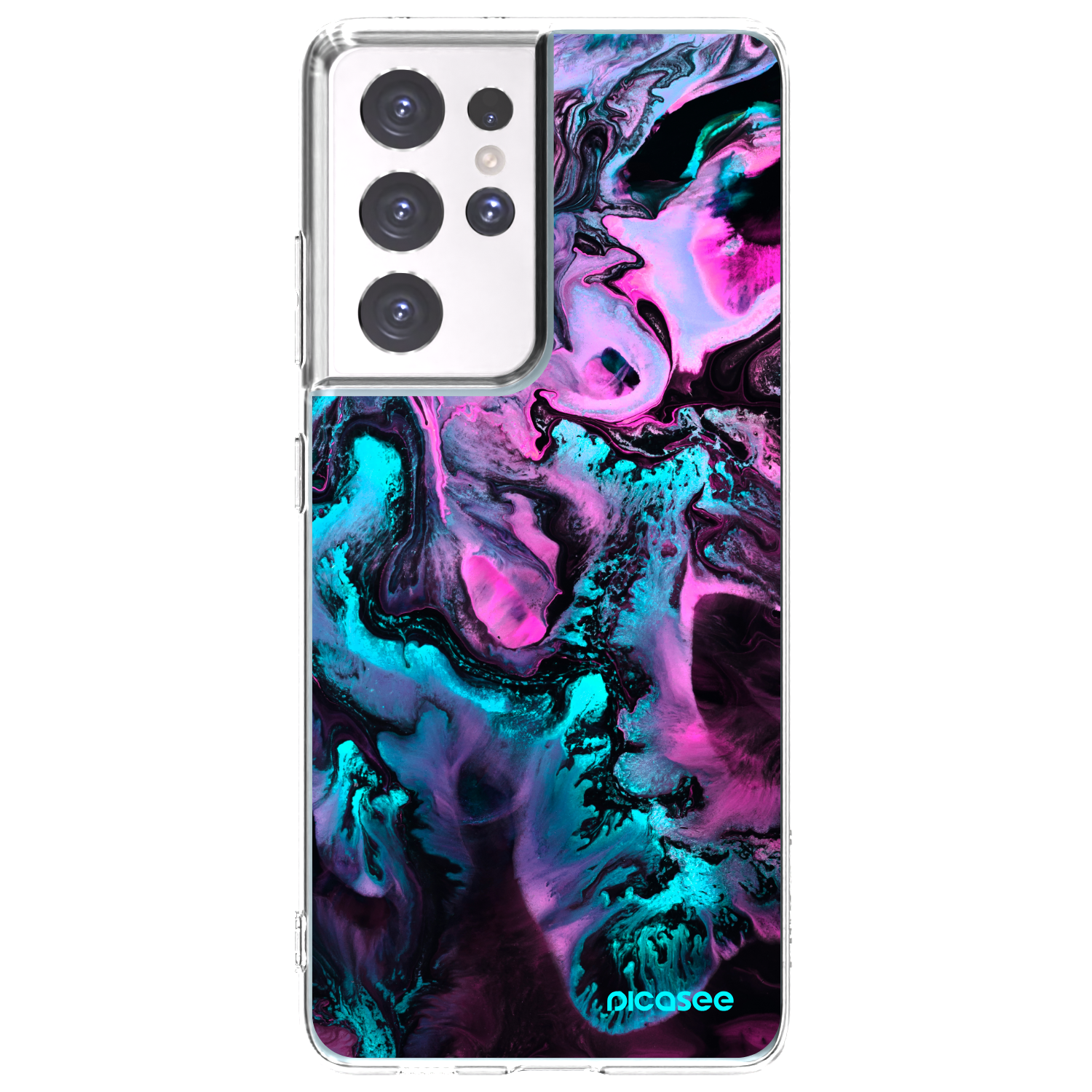 Picasee διαφανής θήκη σιλικόνης Samsung Galaxy S21 Ultra 5G G998B - Lean