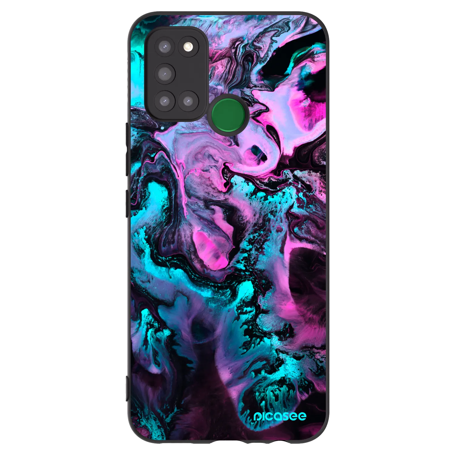 Picasee Μαύρη θήκη σιλικόνης για Realme 7i - Lean