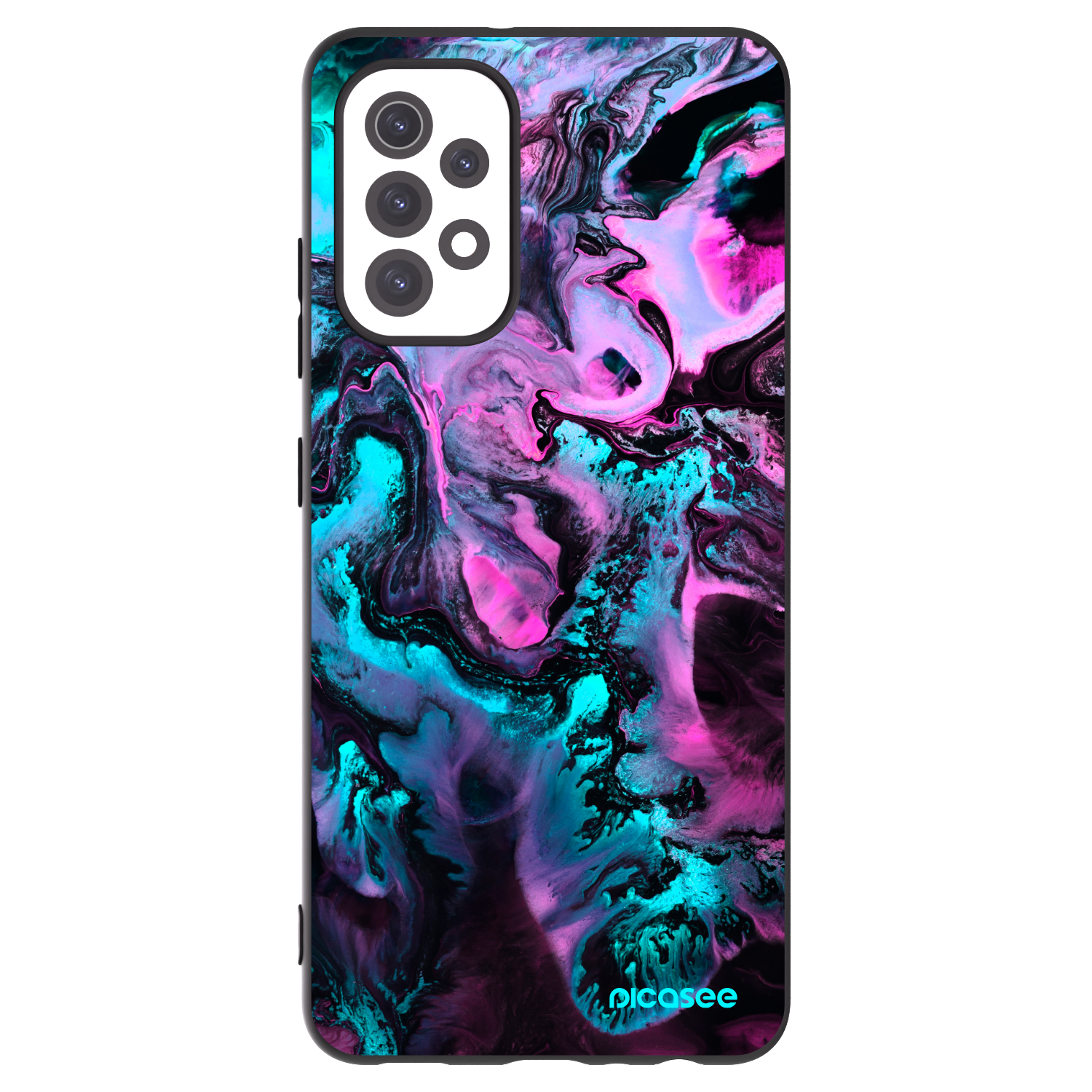 Picasee Μαύρη θήκη σιλικόνης για Samsung Galaxy A32 5G A326B - Lean
