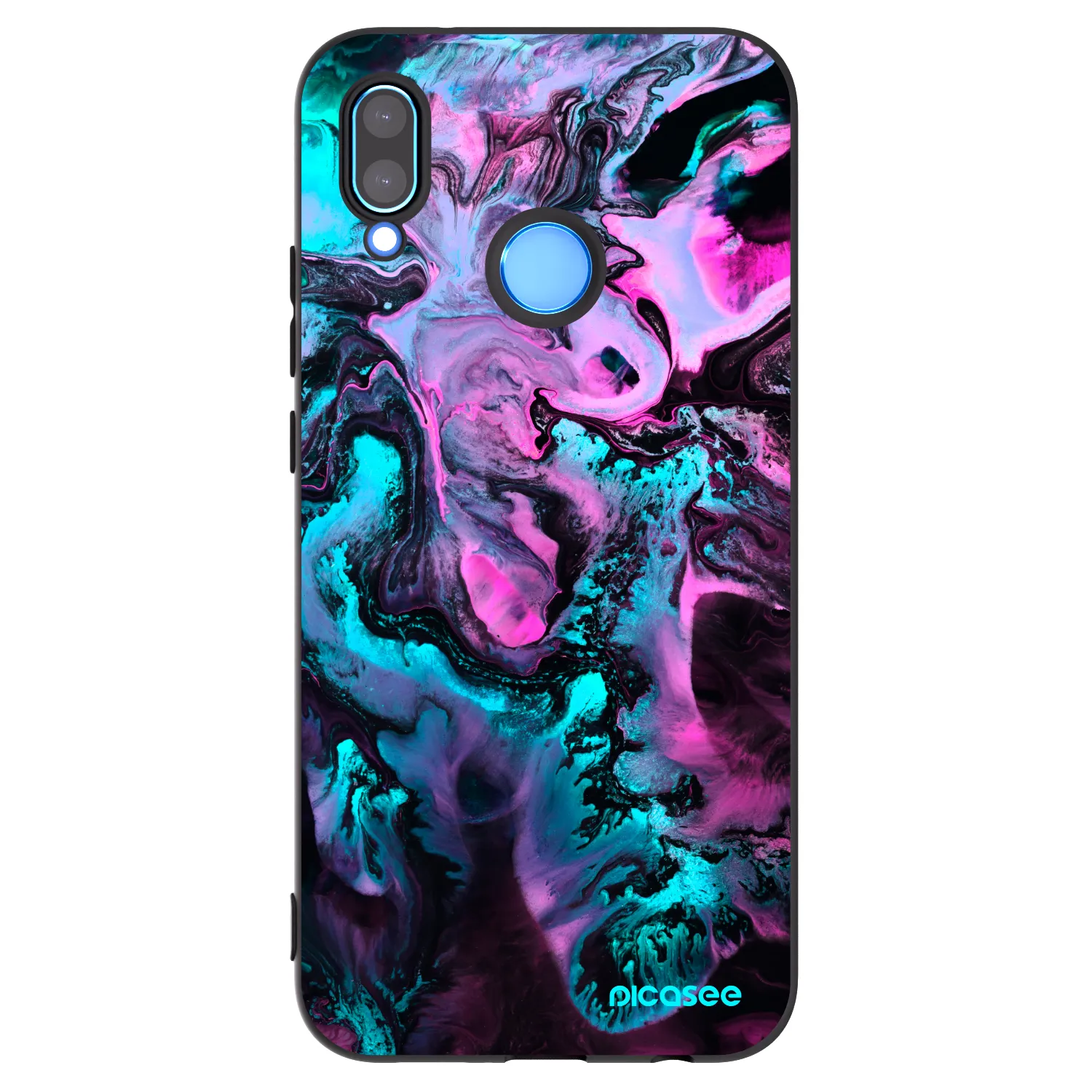 Picasee Μαύρη θήκη σιλικόνης για Huawei P20 Lite - Lean