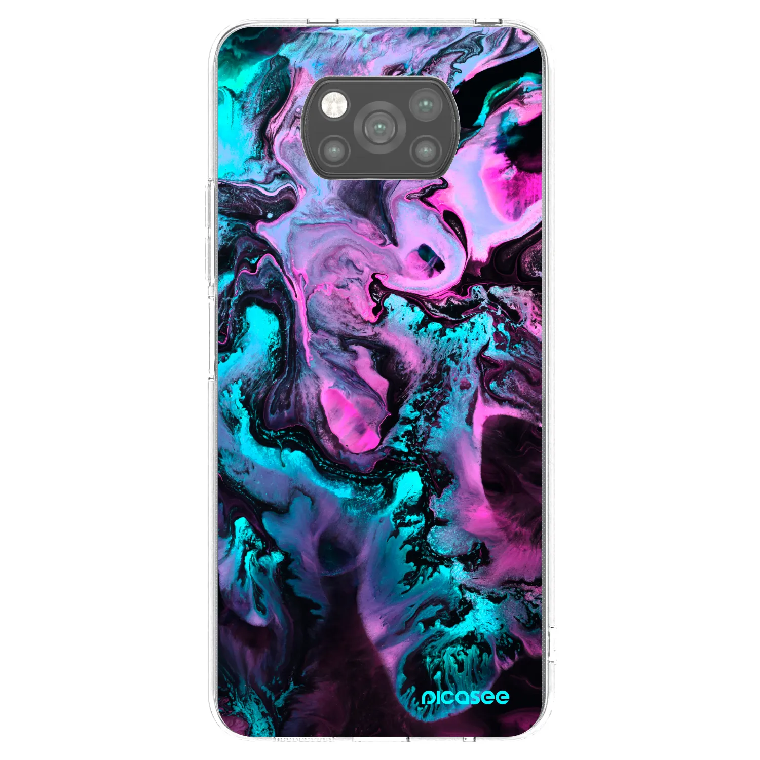 Picasee Μαύρη θήκη σιλικόνης για Xiaomi Poco X3 Pro - Lean