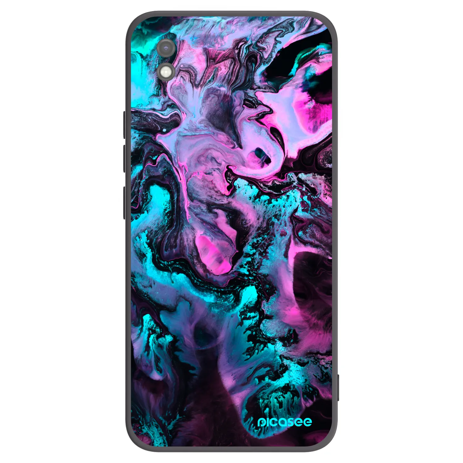 Picasee Μαύρη θήκη σιλικόνης για Xiaomi Redmi 9AT - Lean